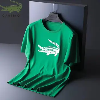 

CARTELO men's clothing men's T-shirt new fashion casual comfortable wild round neck short sleeve men's T-shirt