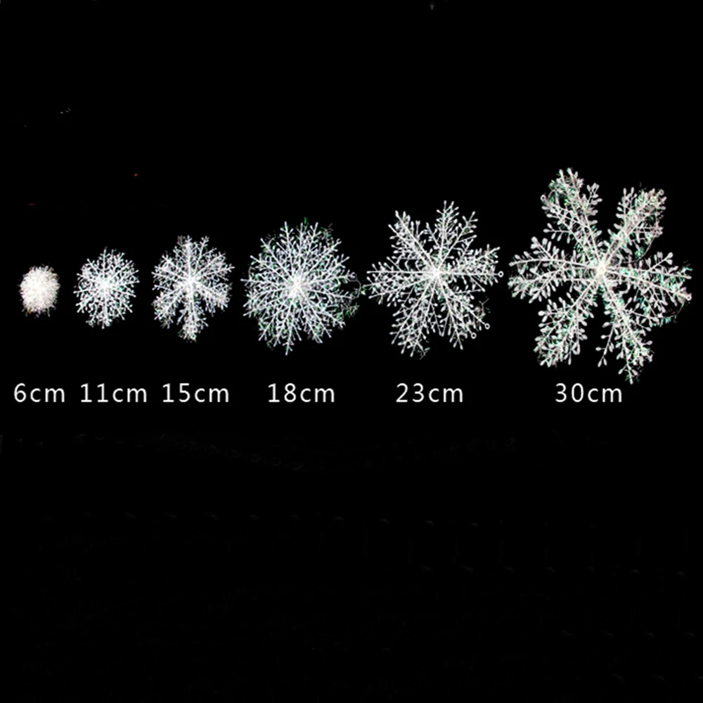 Украшения для рождественской елки, белые снежинки, украшения для рождественской вечеринки, украшения для дома, искусственный снег, год