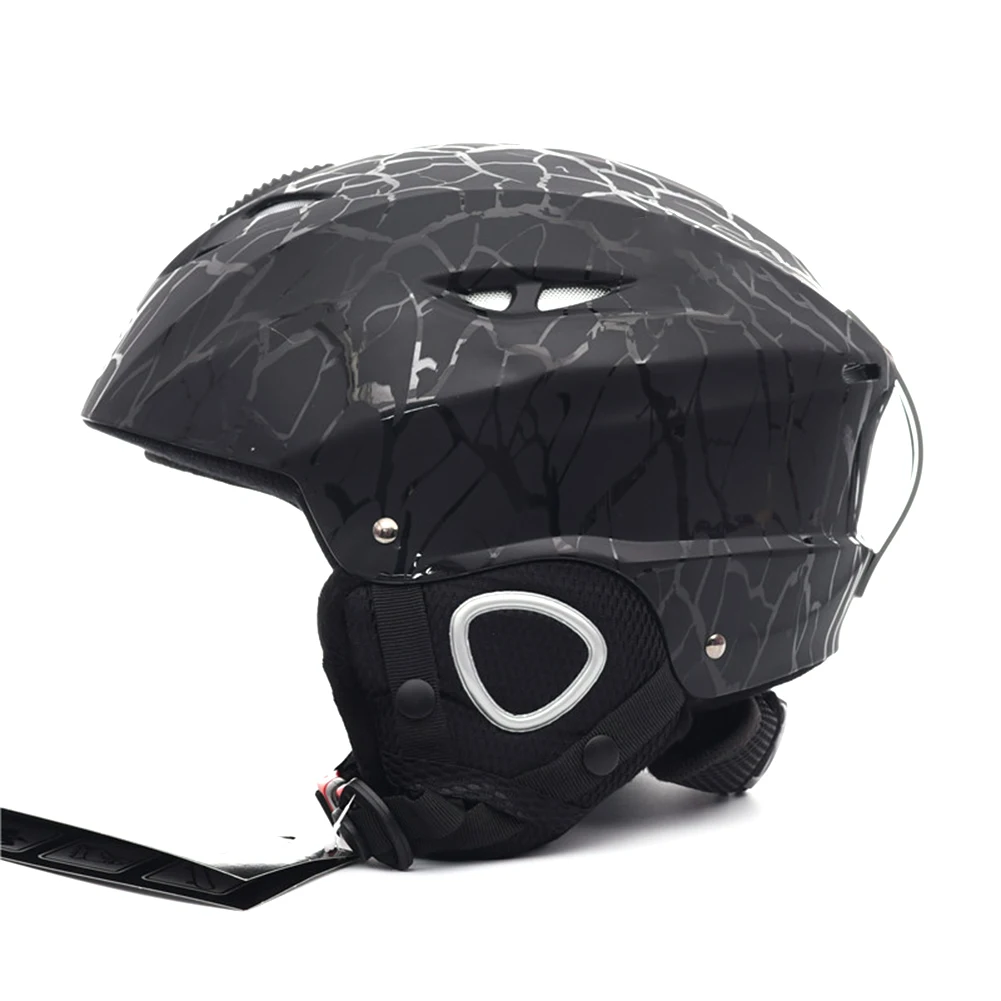 Полупокрытый лыжный шлем с очками козырек сноуборд шлем Зимний снег сани скутер шлем маска