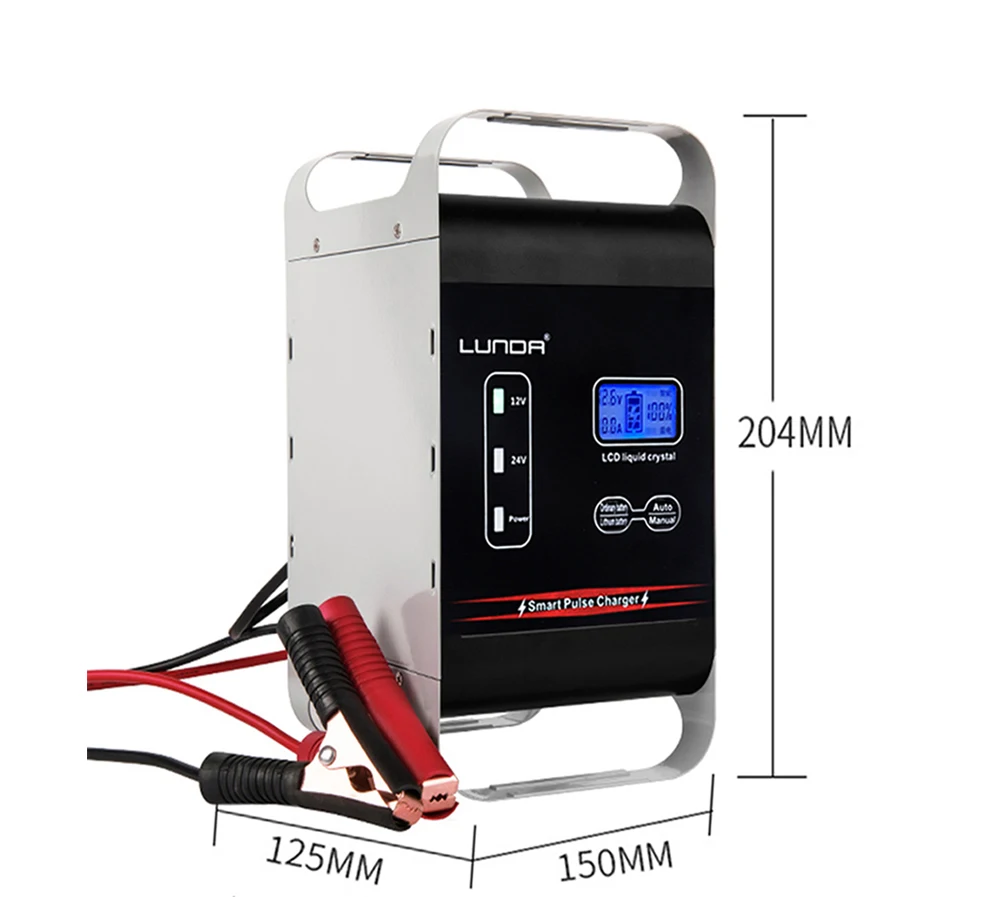 600w Powerful 12v 24v Car Battery Charger Lead Acid Lithium 200a 400ah Boat Auto Motorcycle Forklift Storage Cell Fast Charge Battery Charging Units Aliexpress