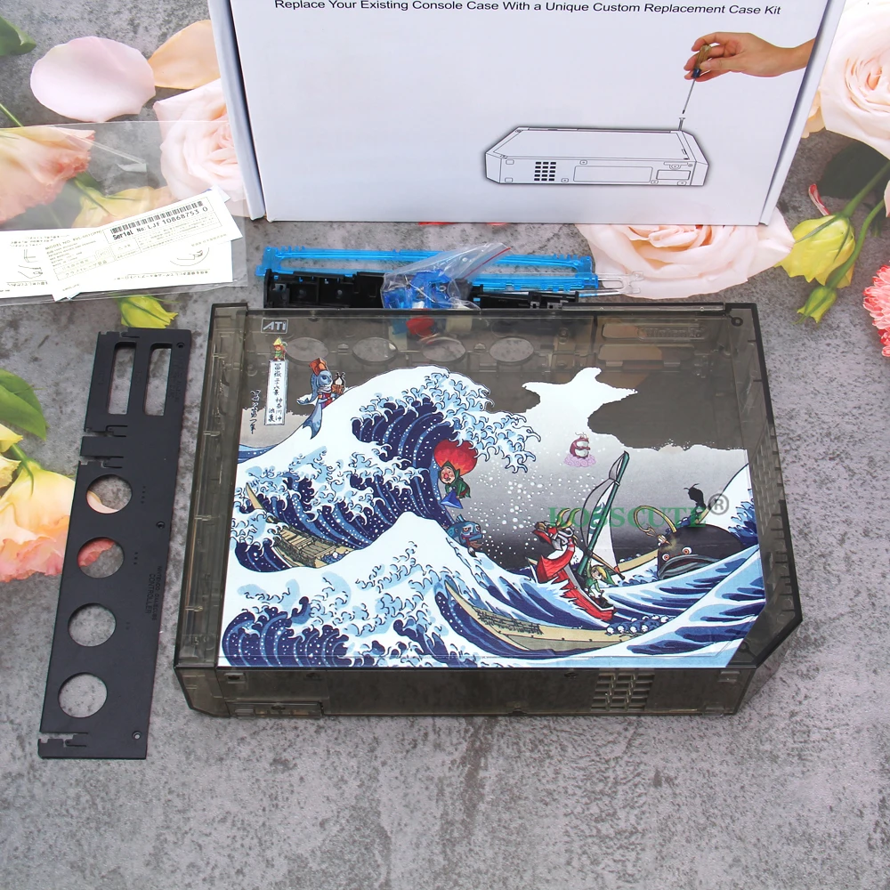 Transparent Color Full Set Housing Case Cover Replacement For Wii Accessories Game Console With