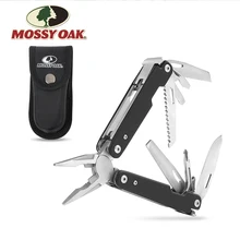 Multialicate cortador de fio mossy oak, multiferramenta de sobrevivência de acampamento, pescaria, 12 em 1