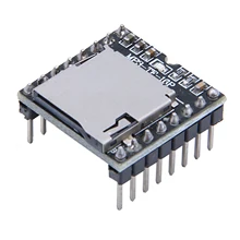 Горячий dfплеер мини mp3-плеер модуль для Arduino черный