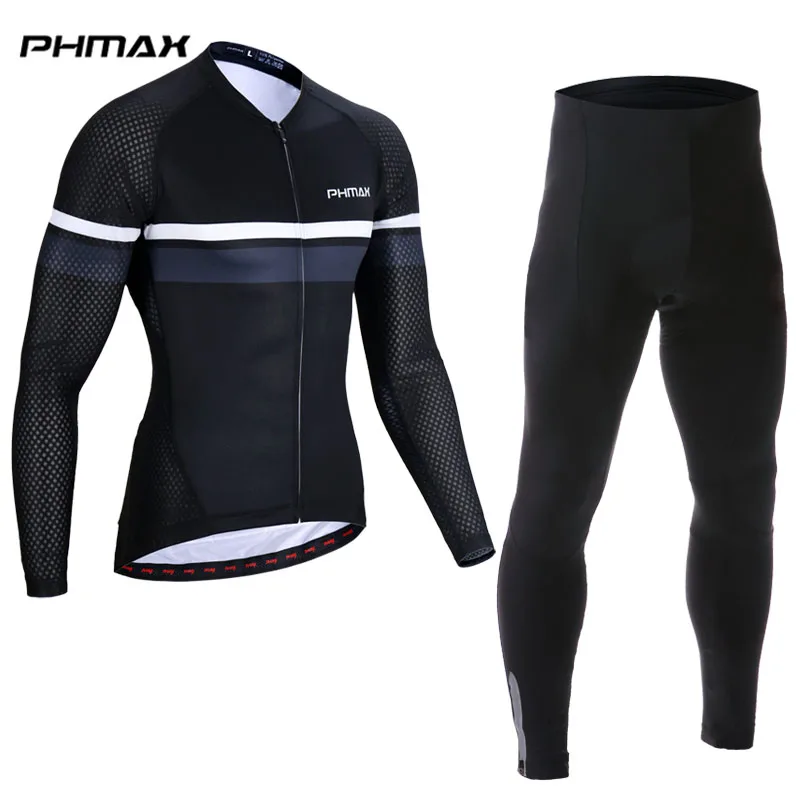 Normal Cycling Set PHMAX Pro Осенний комбинезон для велоспорта, комплект из Джерси с длинным рукавом, одежда для велоспорта, быстросохнущая одежда для горного велосипеда, одежда для велоспорта - Цвет: Normal Cycling Set