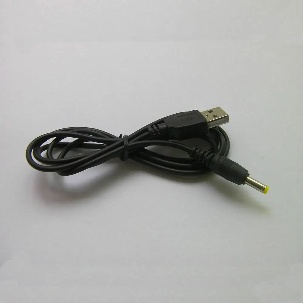 USB к DC 4 0x1 7 мм разъем 5 в зарядный кабель питания для PSP 1000/2000/3000 Черный 100