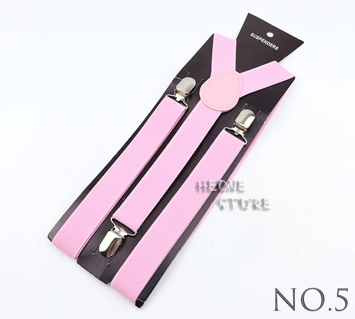 Hot Deals Solid Color Elastic Leather Suspenders Men Women Classic Adjustable Straps For Shirt Pants Skirts Wedding Accessories