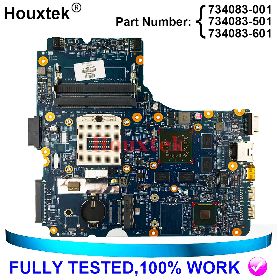 Материнская плата 734083-001 734083-601 734083-501 материнская для HP ProBook 450-G1 450 440 470 G1 ПК 48. 4yw03. 011