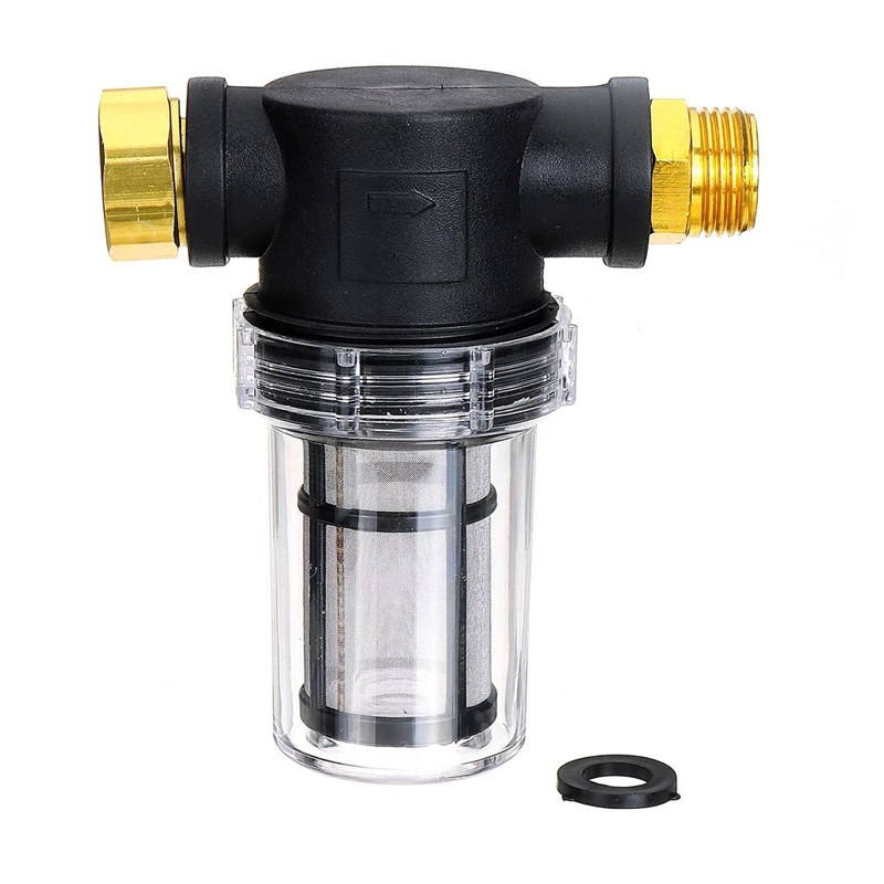 

100 Mesh Garden Hose Filter Attachment For Pressure Washers Pump Inlet Filter 3/4 Inch Hose Connector Garden Accessories