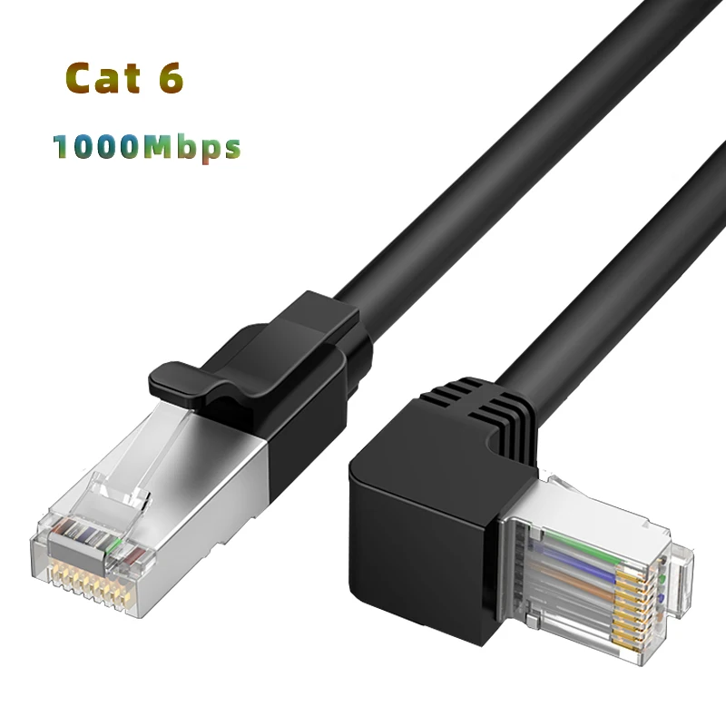 

Up And Down Bending Ethernet Cable Cat6 Lan Cable UTP CAT 6 RJ 45 Network Cable Patch Cord for Laptop Router RJ45 Network Cable
