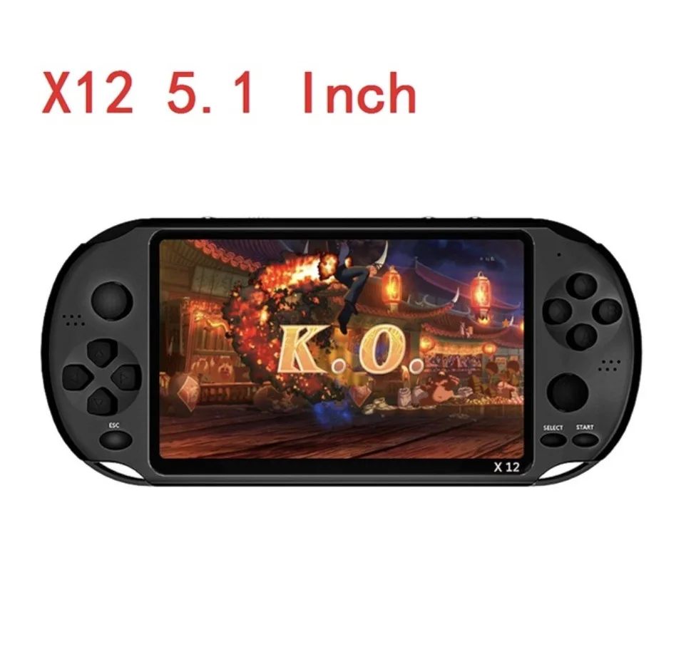 X12 Handheld Game Console 8G Bit HD Color LCD Screen 1000+ Games Kid Video Retro Portable Handheld Game Player on TV Free ship