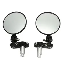 Применимый внешний диаметр руля складной алюминиевый круглой формы Мотоцикл Бар заднего вида conexing боковое зеркало Горячая
