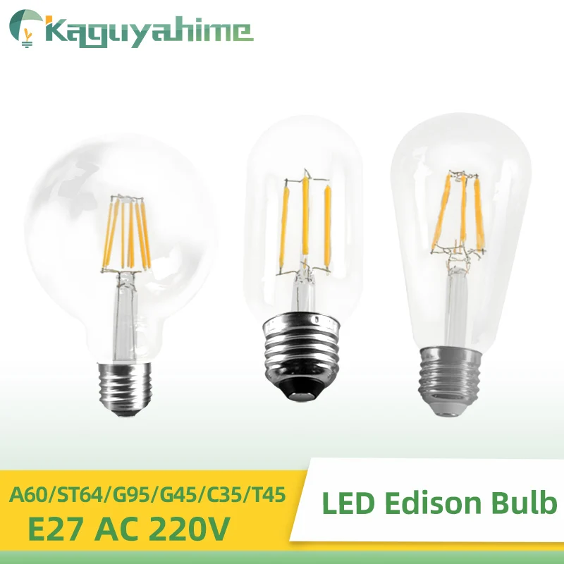 

KPS Retro LED Edison Bulb E27 ST64/G95 Lamp 220V Vintage E27 Edisons LED E14 Filament Light Bulbs Incandescent Lampara Ampoule