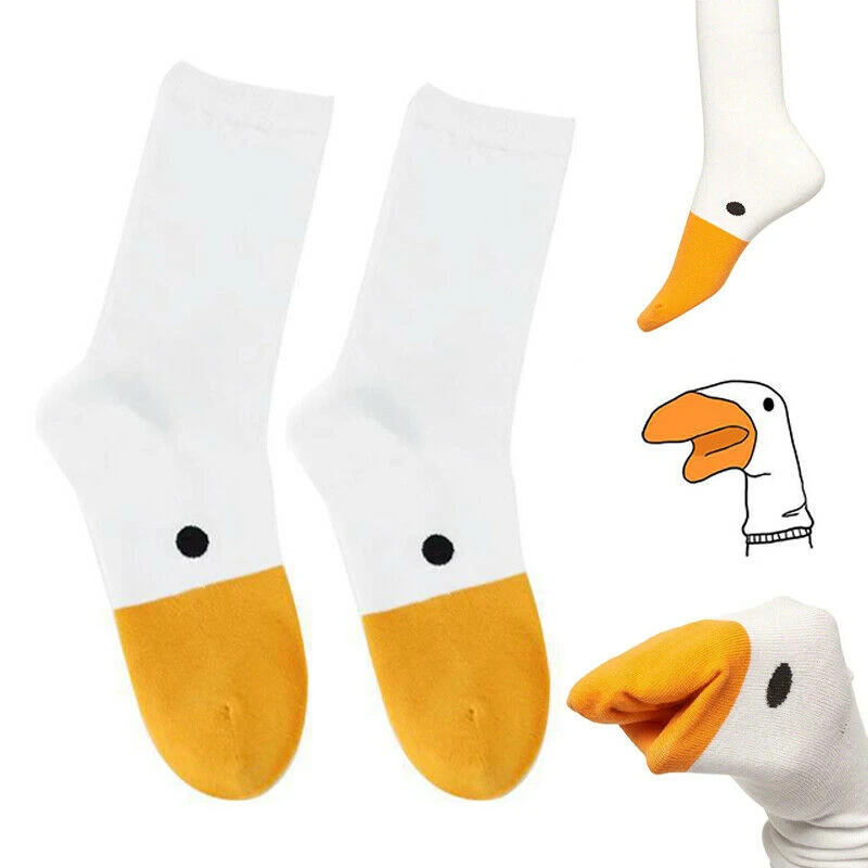 

Funny Goose head Socks Animal Casual Cotton for Women Socks Fashion Female Happy sports warm harajuku Bird Sock winter Cute sox