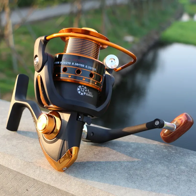 

Spinning Fishing Reel 12+1BB Bearing Balls 1000-9000 Series Metal Coil Spinning Reel Boat Rock Fishing Wheel Spinning Wheel