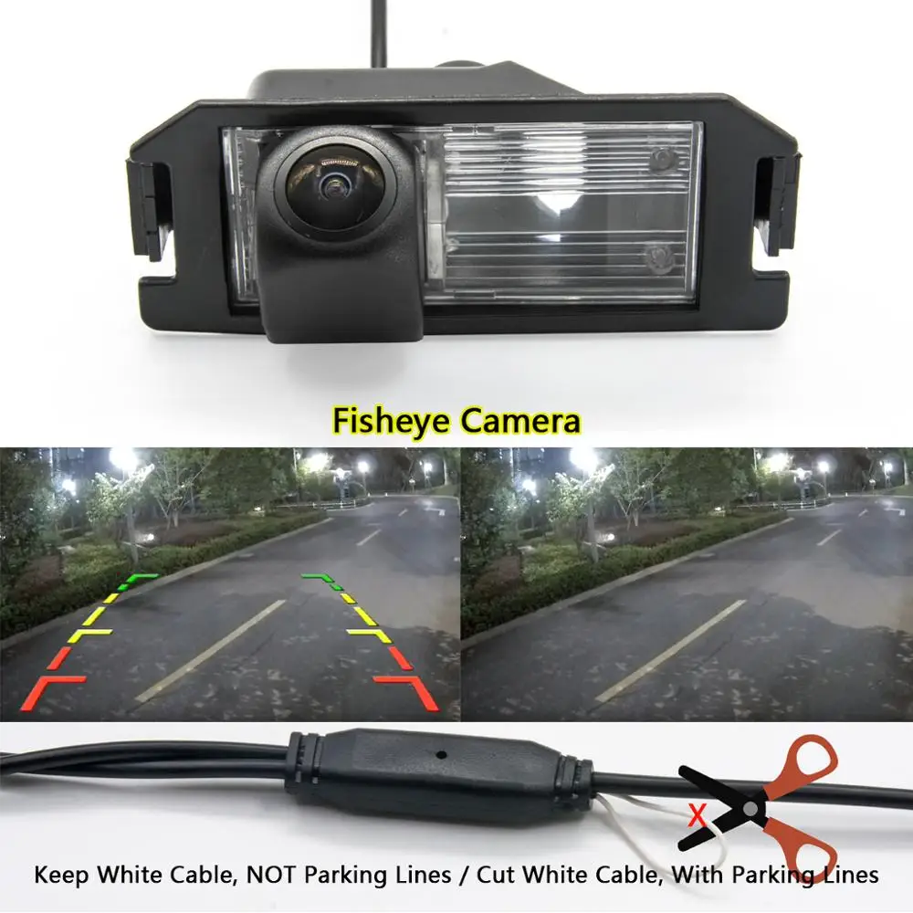 Fisheye 1080P MCCD HD Backup Reversing Rear View Camera For Hyundai I30