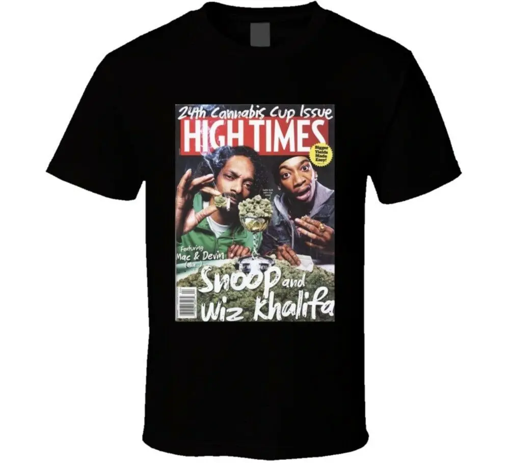 Уличная рубашка в стиле халифа и снупхарадзюку Футболка с надписью High Times |