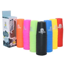 Подлинное Yongjun штабелирование чашек Yj8001 штабелирование чашек игрушка для детей и взрослых Атлетическая укладка Набор чашек утечка стоматологический ровный