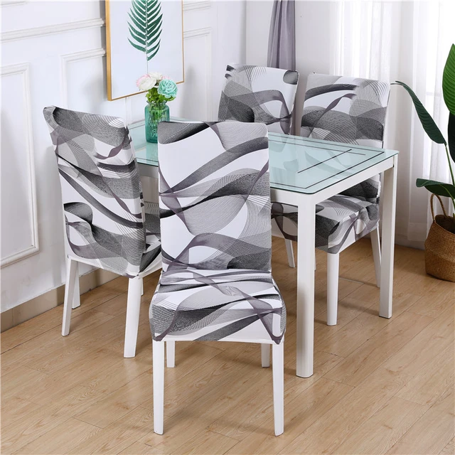 1/4/6 piezas Funda silla comedor elastica de LICRA, fundas para sillas  moderna extraíble antisuciedad, funda de asiento de cocina, funda elástica  silla escritorio para banquete sillas de oficina gamer - AliExpress