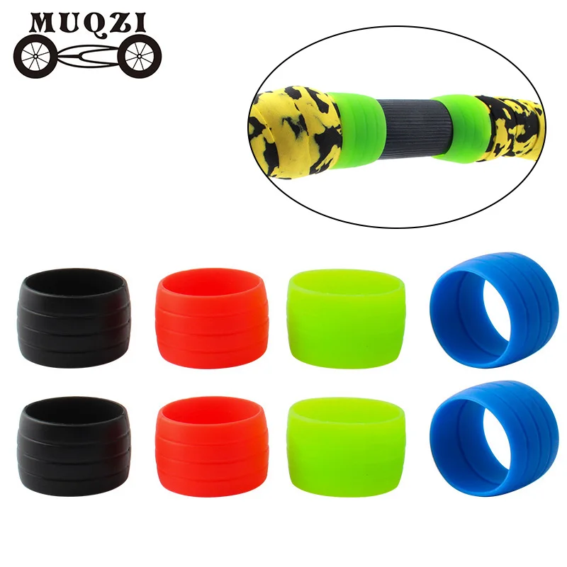 1 Pair Cycling Handlebar Tape Fixing Sleeve Silicone Rubber Anti-Skip Road Bike