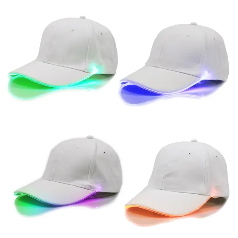 Men Women LED Baseball Sports Cap Adjustable Hip Hop Caps Light Up Glowing Hats