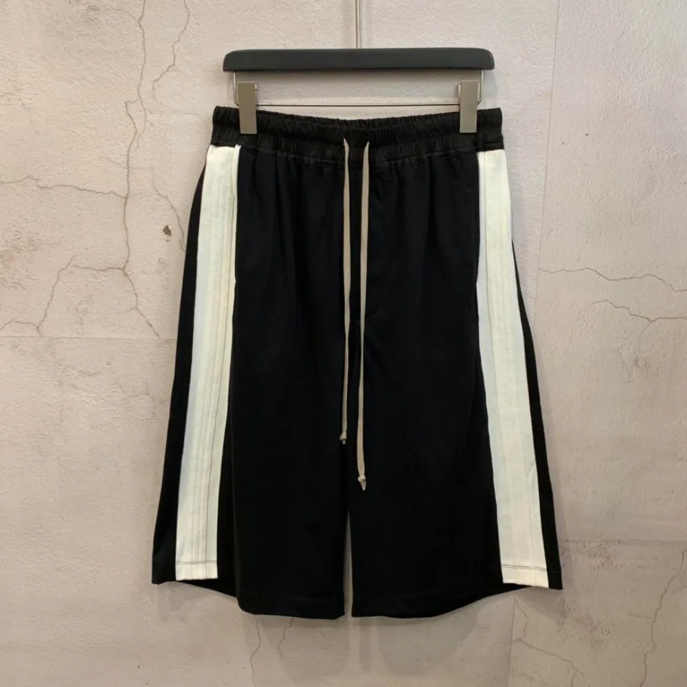 19ss Owen Seak мужские повседневные Короткие хлопковые шаровары в готическом стиле мужская одежда тренировочные штаны летние женские свободные черные шорты размер XL