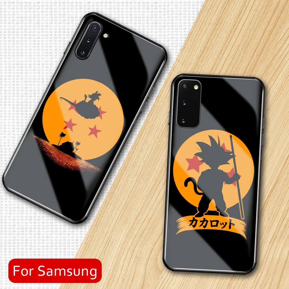 For Samsung S20 Case Dragon ball Z Hard Back Tempered Glass Case for Samsung Galaxy S8 S9 plus S10 lite S20 plus S20 Ultra|Fitted Cases| - AliExpress