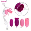 11 Modes Double Vibrating Egg Tongue Vibrators USB Power G-spot Massage Licking Clitoris Stimulator Sex Toys for Women TD0265 1