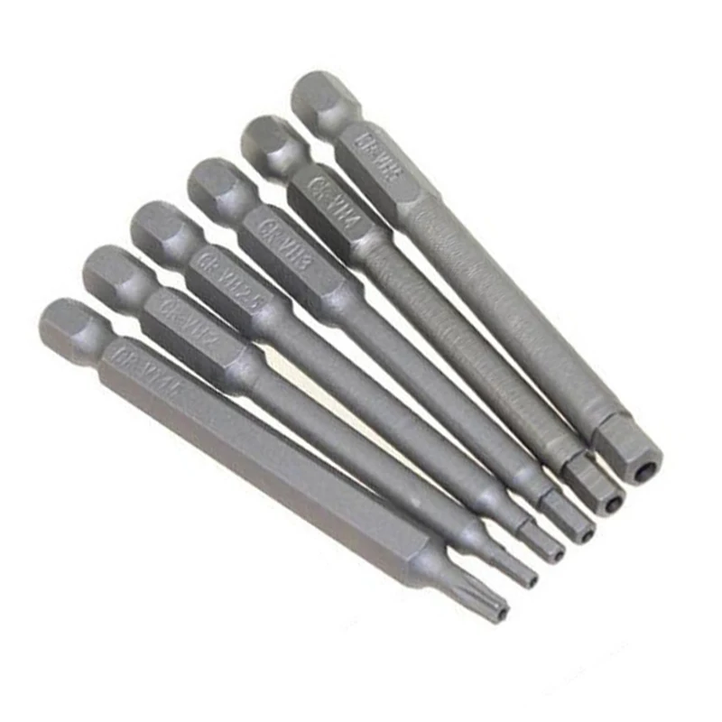 

50 Pcs 75mm Extra Long Security Bits Hex Star Torx Spline Flat Screwdriver Set For Strength And Durability