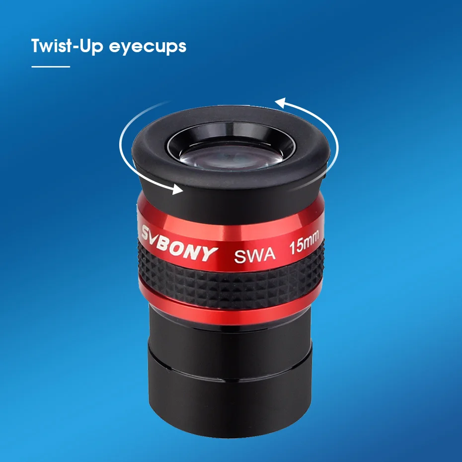 Svbony sv154 Teleskop okular, 70 ° Weitwinkel okulare 15mm, 1,25 Zoll fmc achromat isches Okular für Teleskop zubehör – Detail 11