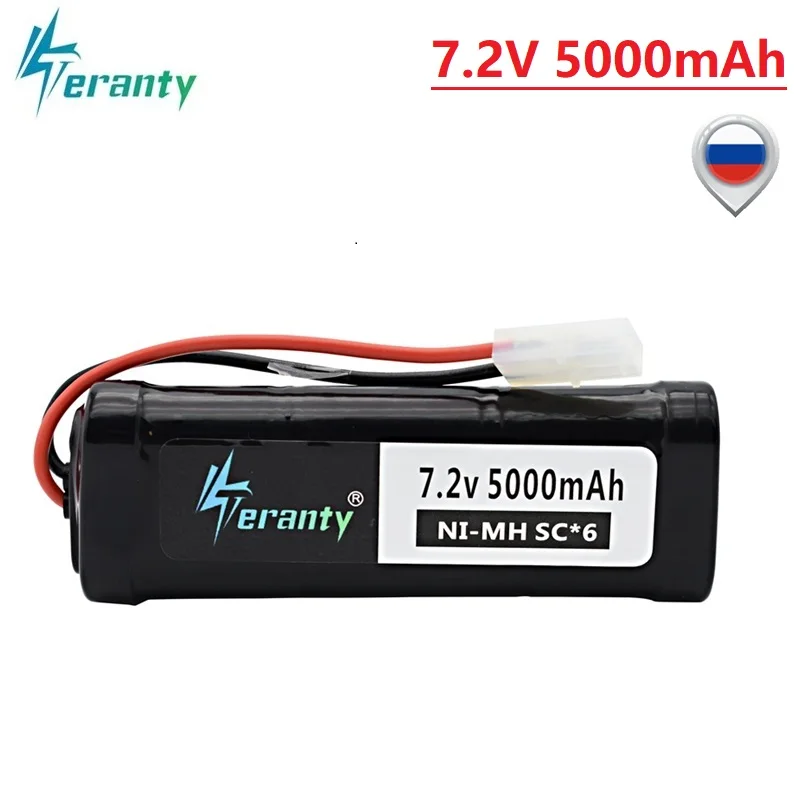 SC * 6 ячеек 7 2 V 5000mAh 15c с штепсельной вилкой Tamiya Перезаряжаемые Ni MH аккумулятор для RC