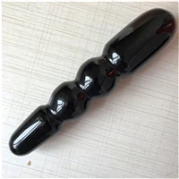 special obsidian huge big size natural stone wand black obsidian crystal massage wand very safe as gift for wife women - Цвет: special obsidian