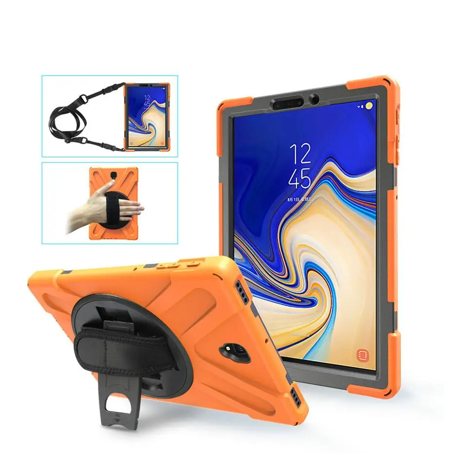 

Case For Samsung Galaxy Tab S4 2018 10.5 inch SM T830 T835 Shock Proof full body cover Handle stand sleeve capa funda