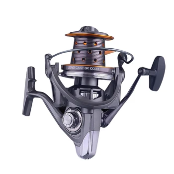

kmucutie Quality 6+1 Bearing Metal Spinning Fishing reels 5000-10000 Series Big far Throw Reel Metal Handle Fishing Reel