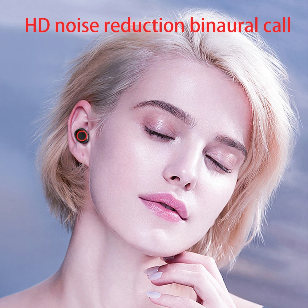 TWS Bluetooth 5 0 Earphones With Charging Box Wireless earphone Stereo Sports Waterproof Touch Control Earbuds Headsets With Mic
