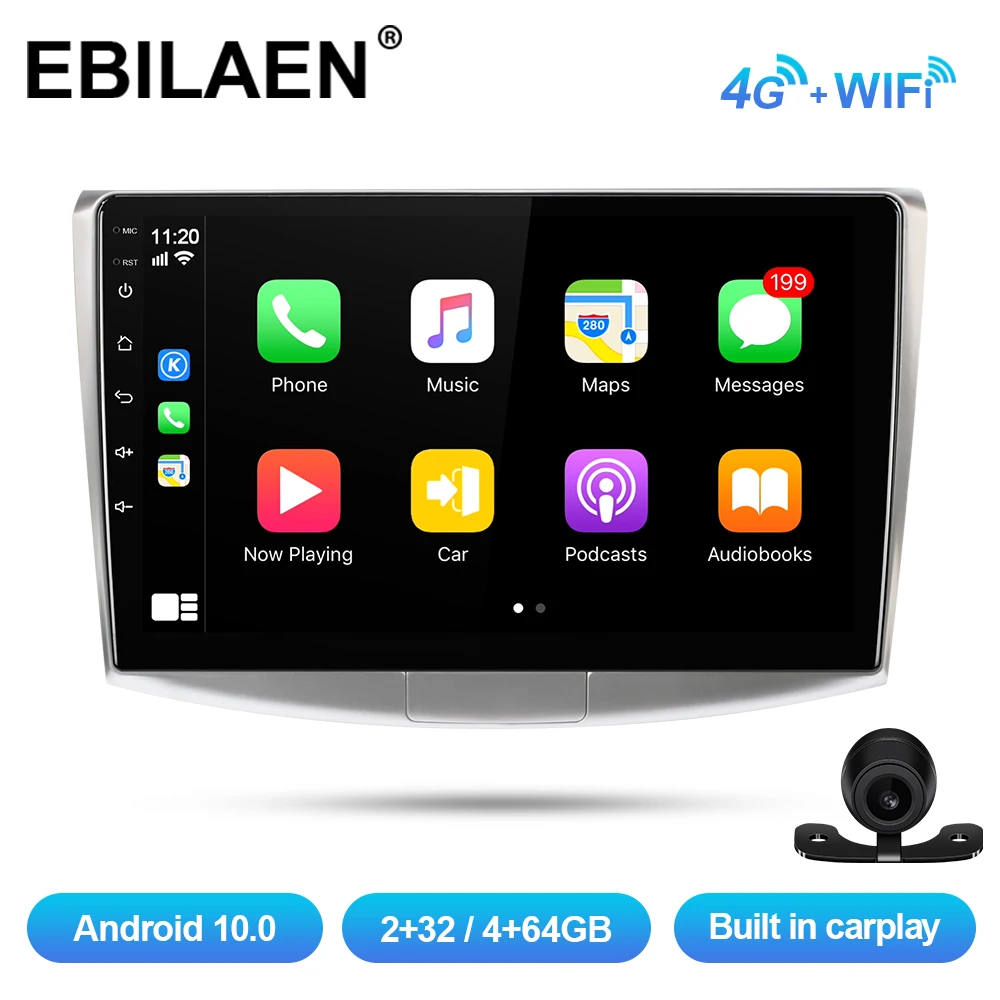EBILAEN Автомобильный мультимедийный плеер для VW Volkswagen Passat B6 B7 CC 1Din Android 10 0 лента