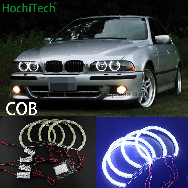 HochiTech для BMW 7 серии E38 1994-2001 автомобиль стиль белый 6000K фара с подсветкой на флуоресцентных лампах с холодным катодом Halo angel eyes Kit angel eyes light