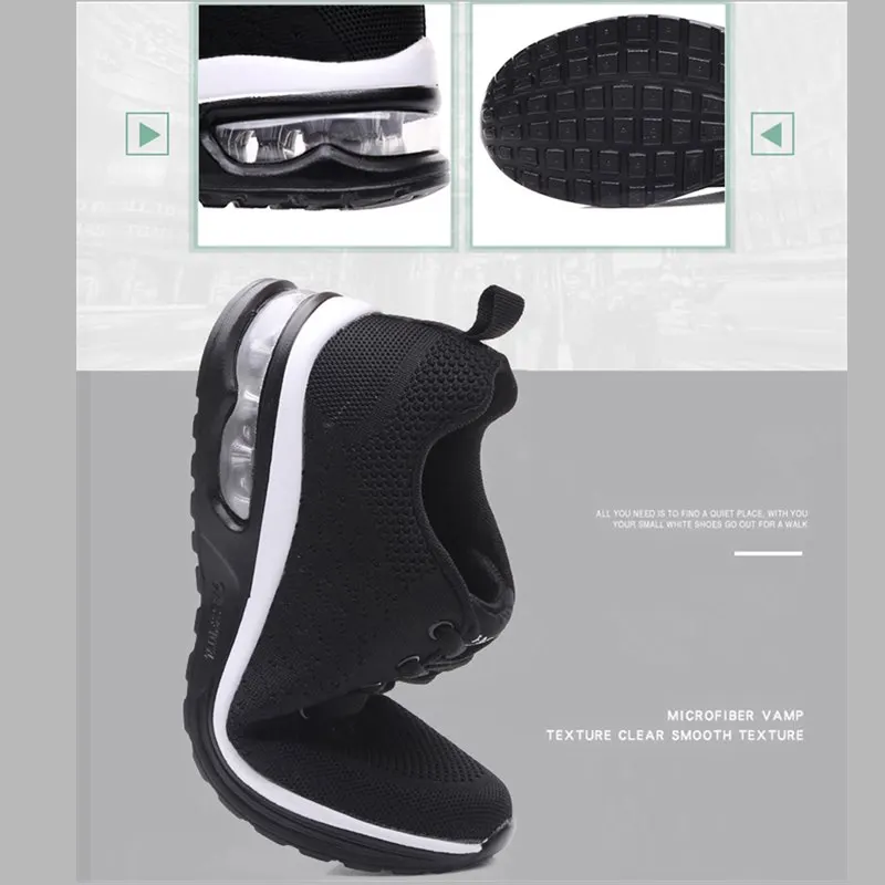 Амортизирующая обувь для бега с воздушной подушкой женщин и мужчин дышащие