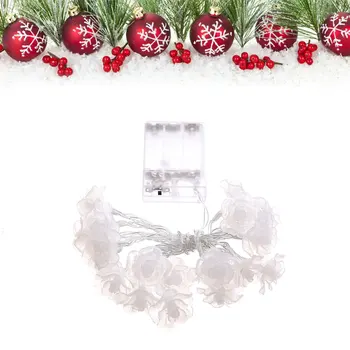

LED Rose Light String Christmas Wedding Decoration Holiday Lighting 2.2M