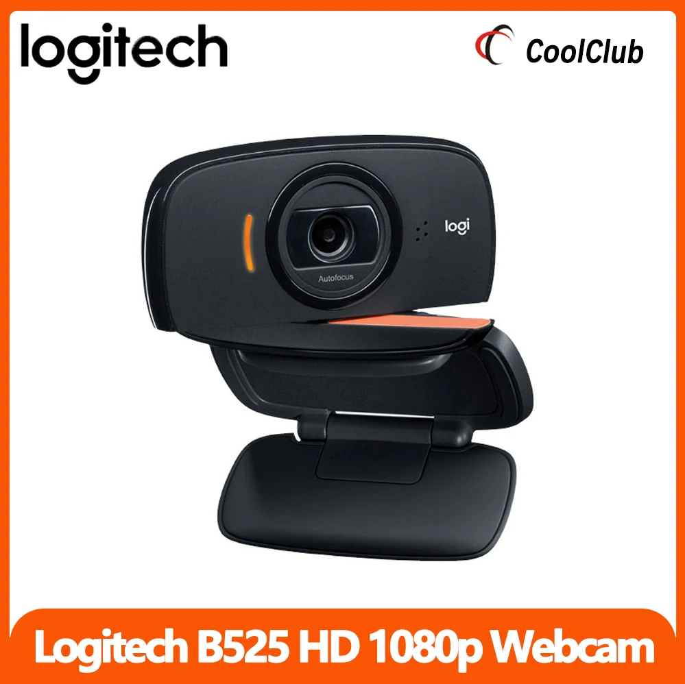 Веб камера Logitech B525 HD 1080p 360 Вращающаяся Складная 8 Мега видео Автофокус вызов