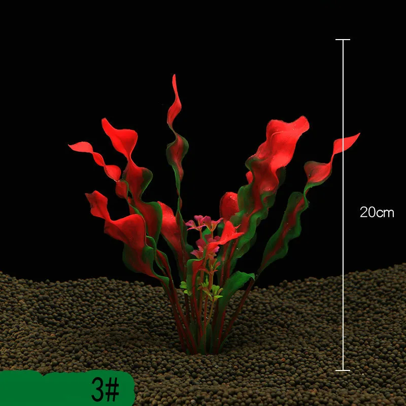 Новые искусственные подводные растения аквариума украшения аквариума красочные водная трава просмотр украшения
