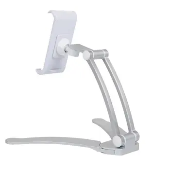 

Kitchen Tablet Stand Wall Desk Tablet Mount Stand Fit For 5-10.5 inch Width Tablet Metal Bracket Smartphones Holders
