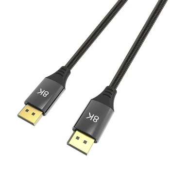 

DisplayPort Cable 144Hz Display Port Cable 1.4 8K 60Hz HD 3D for HDTV Ie Card Projector DisplayPort to DisplayPort Cable