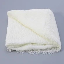 Мягкий тканевый шарф с кисточками для фотосъемки новорожденных; обертка из марли для новорожденных; D08C