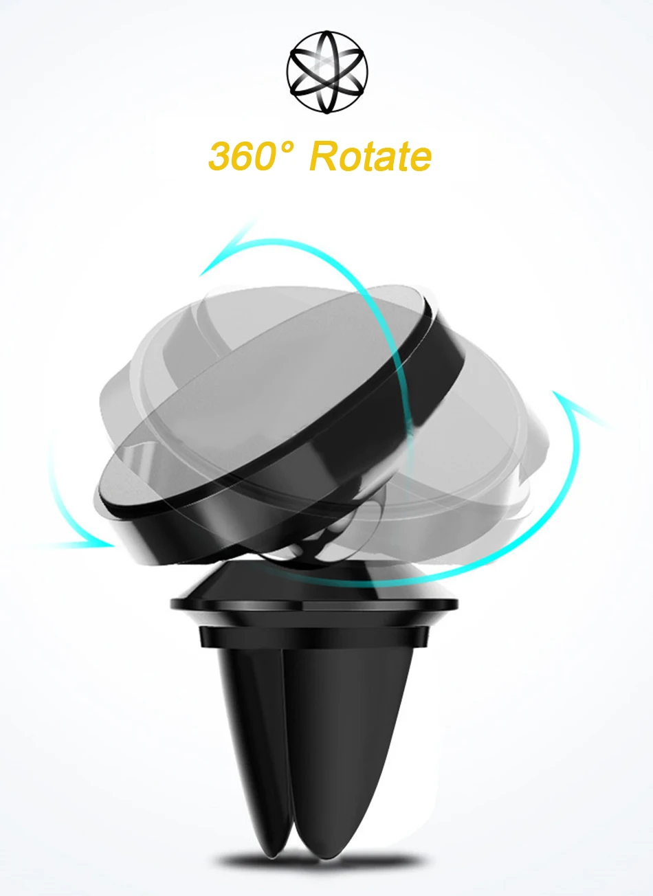 Магнитный автомобильный держатель для телефона gps Air Vent Mount магнит Подставка для сотового телефона iPhone samsung S10 Xiaomi Huanwei Автомобильный держатель для смартфона
