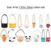 Cartoon Animal Plush Doll Bags Handbag Miniature Bag For 20cm Idol Doll Clothes Accessories Changing Dressing Game Kids Toys 6