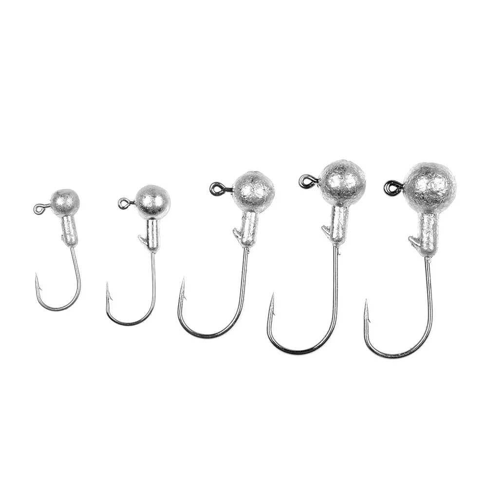 5 шт. 1g 2g 3g с функцией 5g 7g 10g Crank Jig Head крюк свинцовый крючок для рыбалки головы