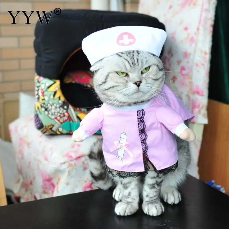 Творческий Pet Костюмы забавные кота собаки одежда, костюм для Хэллоуина полиэстер пальто для щенка кошки для маленькая кошка собака собаки чихуахуа одежда