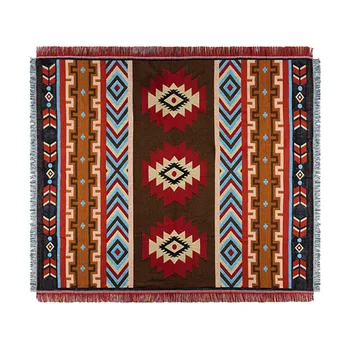 

150x125cm Retro Blanket Design Indian Creative Geometry Sofa Blanket DesignCover for Home Decor Girlfriend Mother Gifts A30