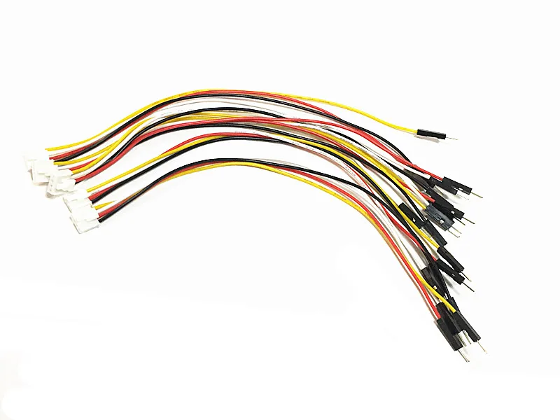 5X роща до 4 pin Мужской 20 см разъем провода специальное подключение для датчика 24AWG провода - Цвет: Многоцветный