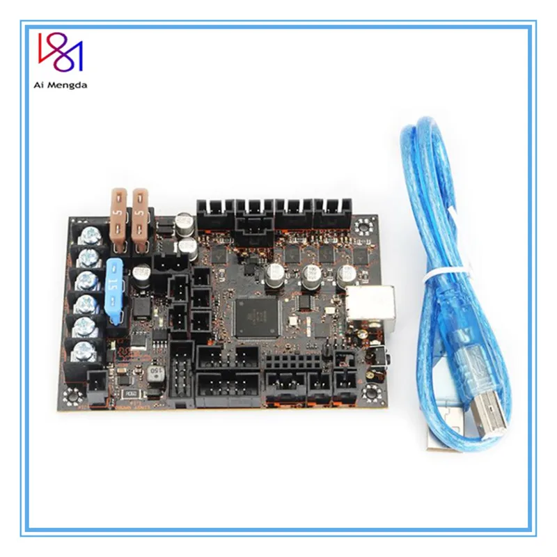 Einsy Rambo 1.1a материнская плата для Prusa i3 MK3 MK3S 3D принтер TMC2130 Шаговые драйверы SPI 4 Mosfet переключаемые выходы